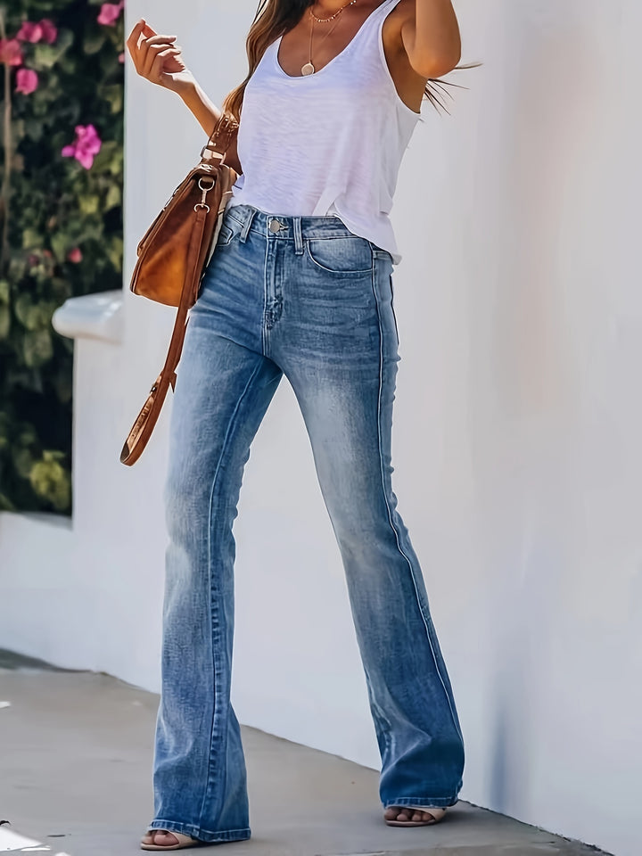 ESTELLE™ - Classic Mid-Rise Flare Jeans