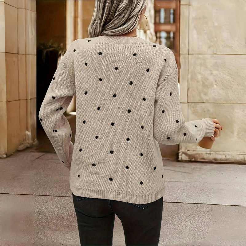 MAEVE™-  Polka Dot Sweater