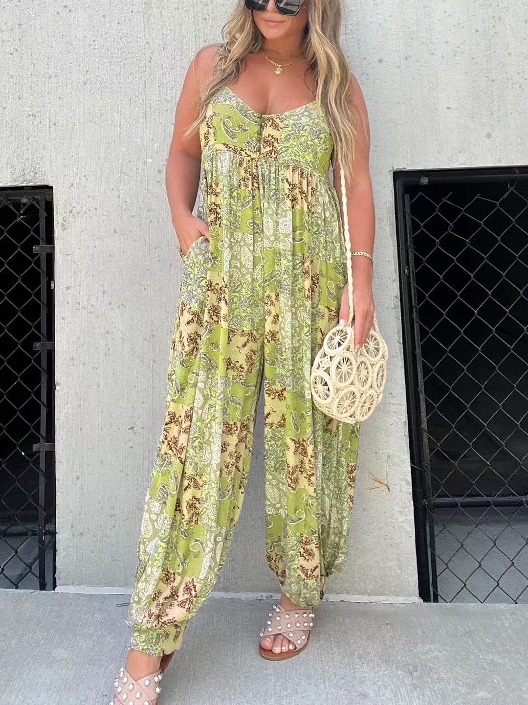 DANICA™ - Boho Balloon Pant Jumpsuit