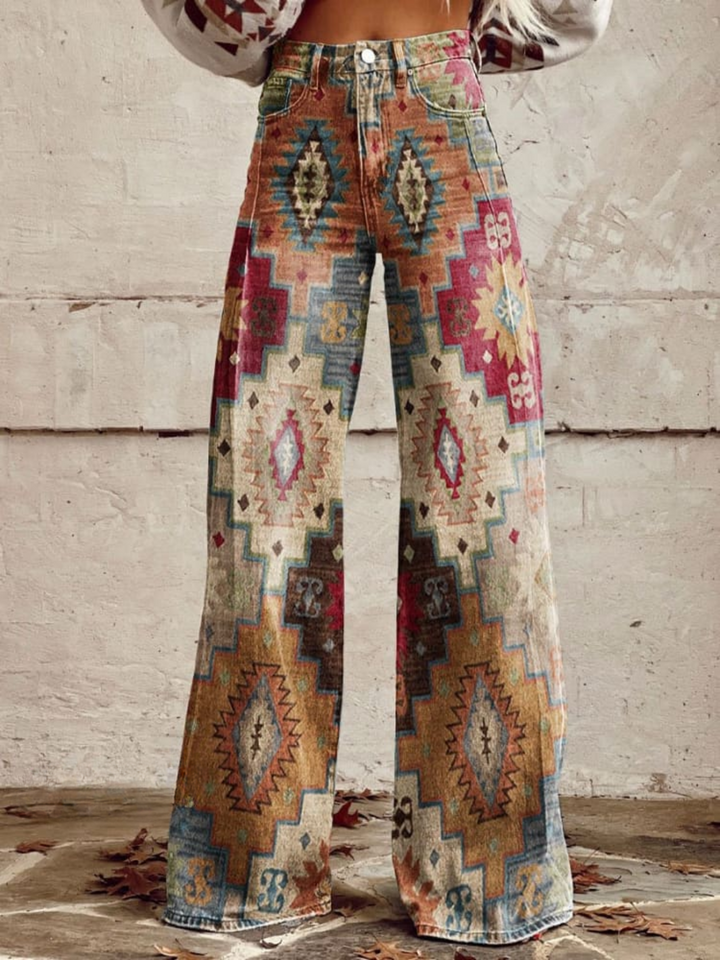 SIENNA™ - Vintage Boho Wide-Leg Pants