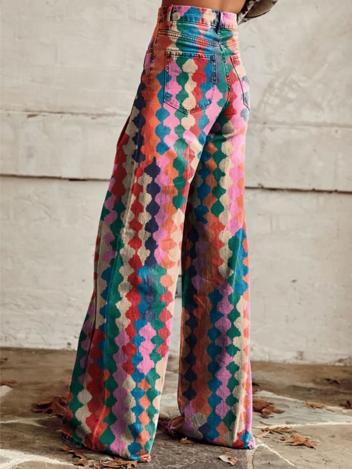 BETH™ - Vibrant Boho Wide-Leg Pants