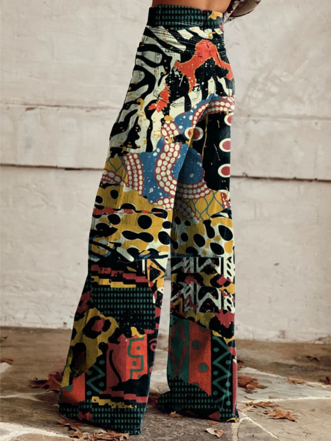 FELICITY™ - Artistic Print Wide-Leg Pants