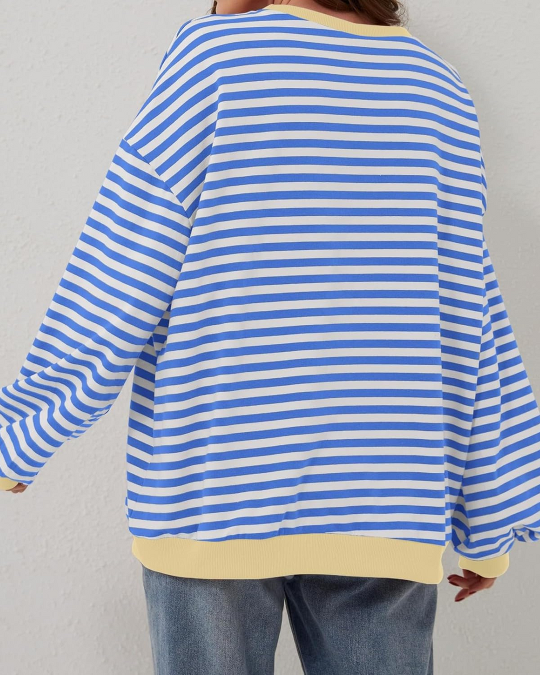 ROXANNE™ - Striped Oversized Sweatshirt