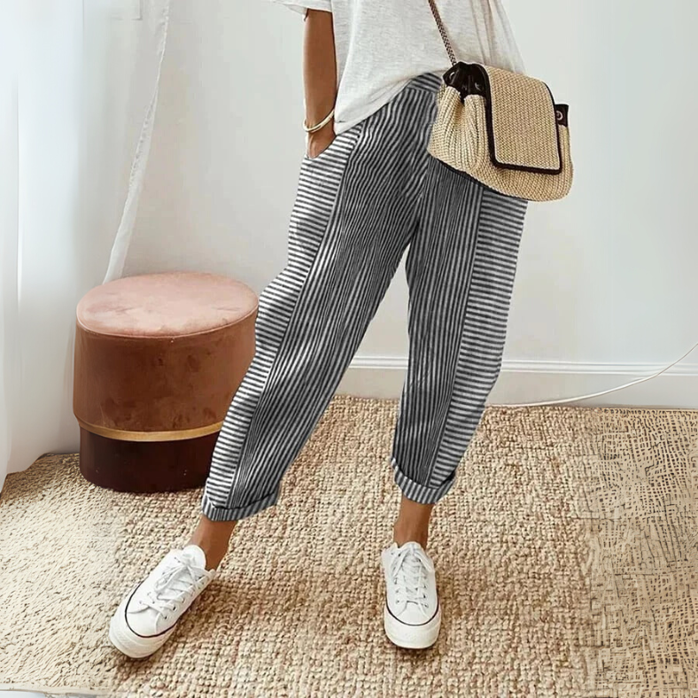 FLORIANE™ - Relaxed Boho Stripe Pants