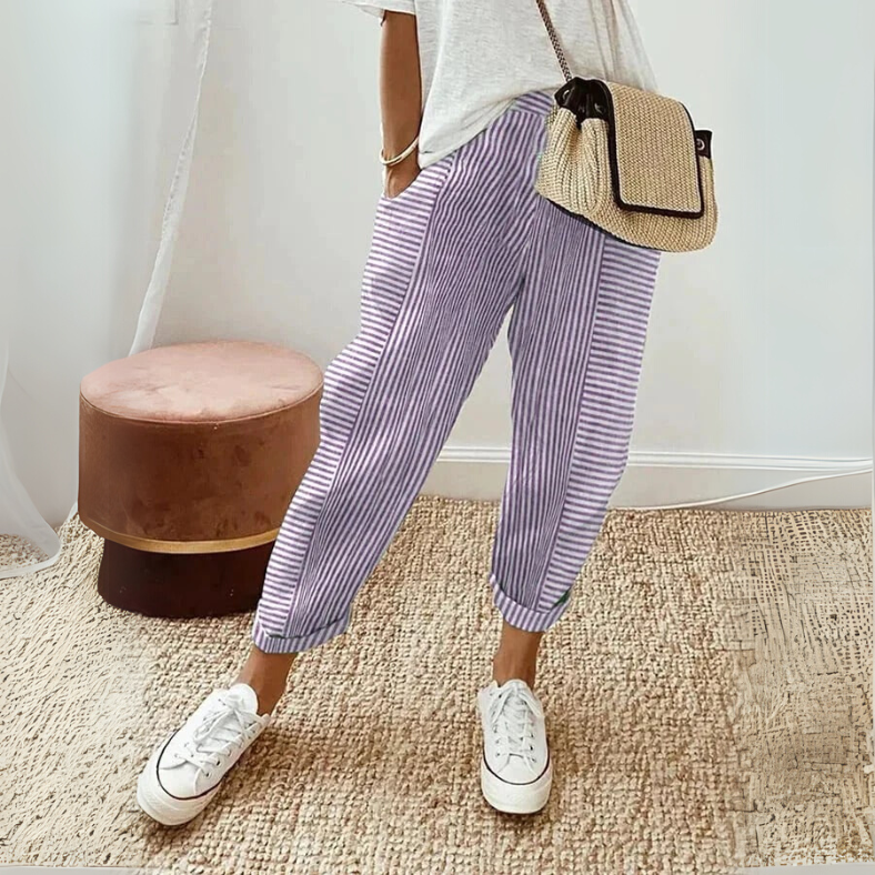 FLORIANE™ - Relaxed Boho Stripe Pants