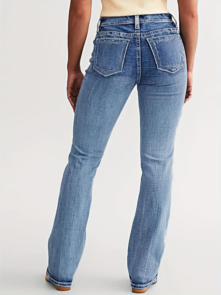 VÉRONIQUE™ - Everyday Mid-Rise Denim Jeans