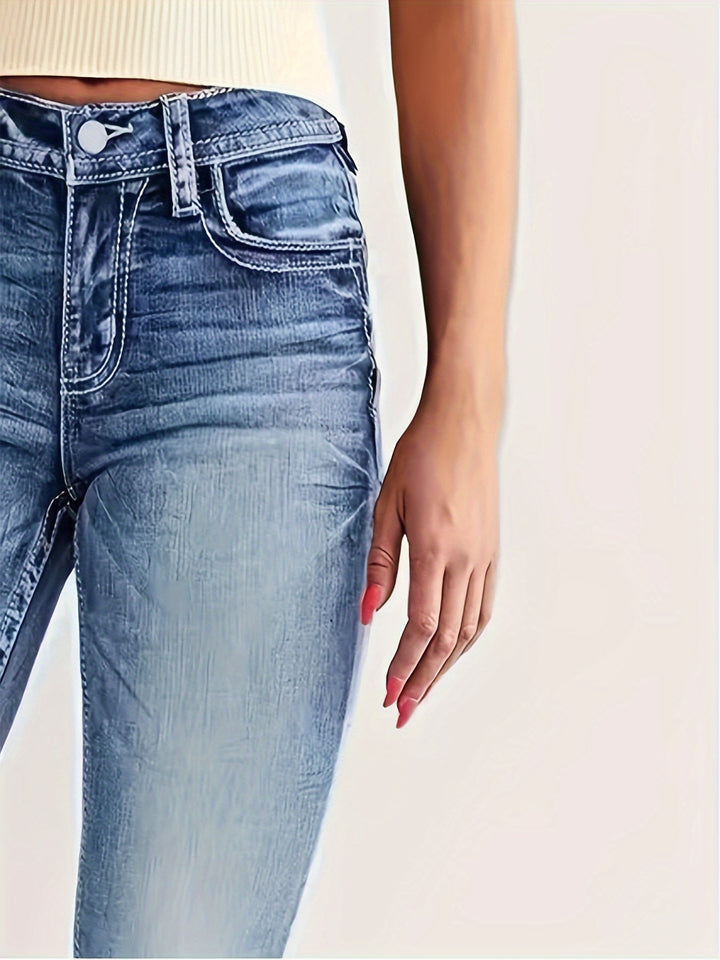 VÉRONIQUE™ - Everyday Mid-Rise Denim Jeans