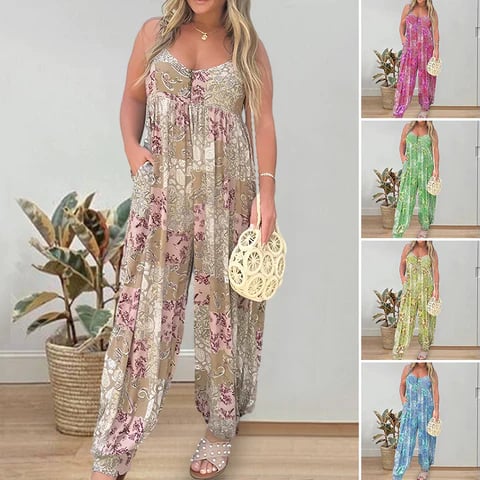 DANICA™ - Boho Balloon Pant Jumpsuit