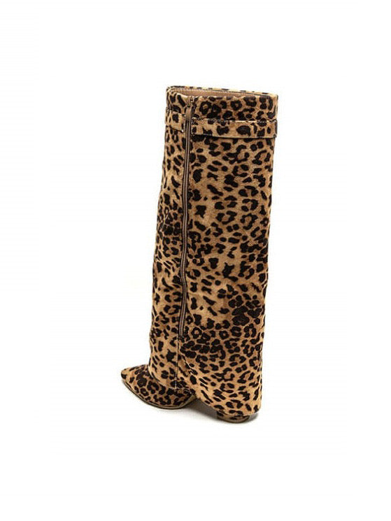 JOLIE™ - Leopard Suede Boots