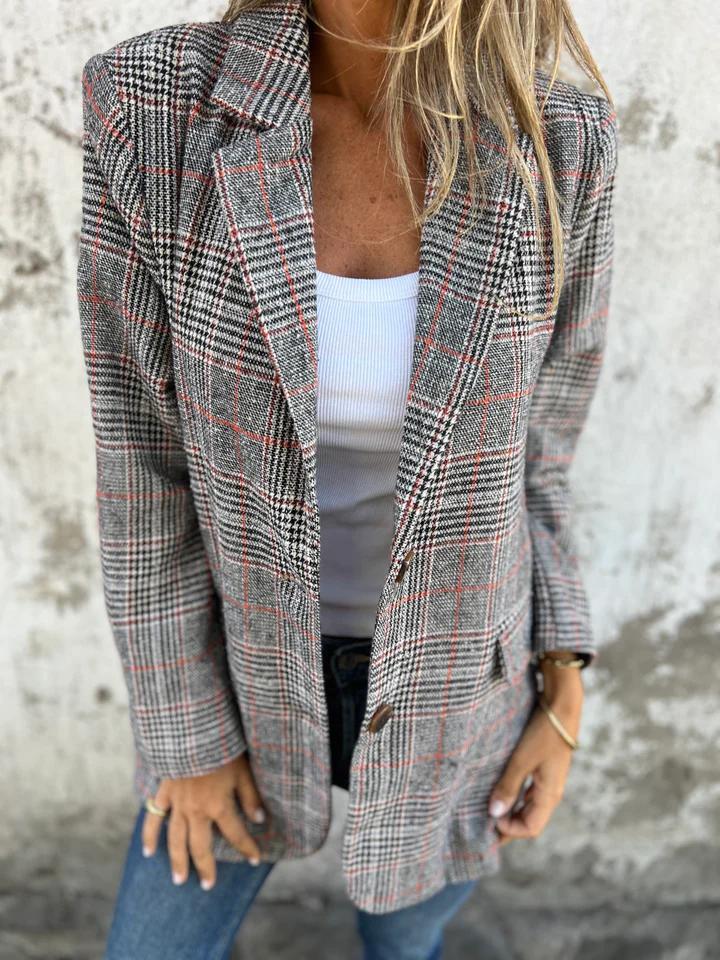 LUCINDA™ - Classic Plaid Blazer