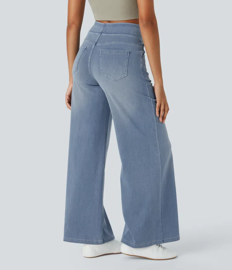 SOLÈNE™ - Relaxed Fit Wide-Leg Jeans