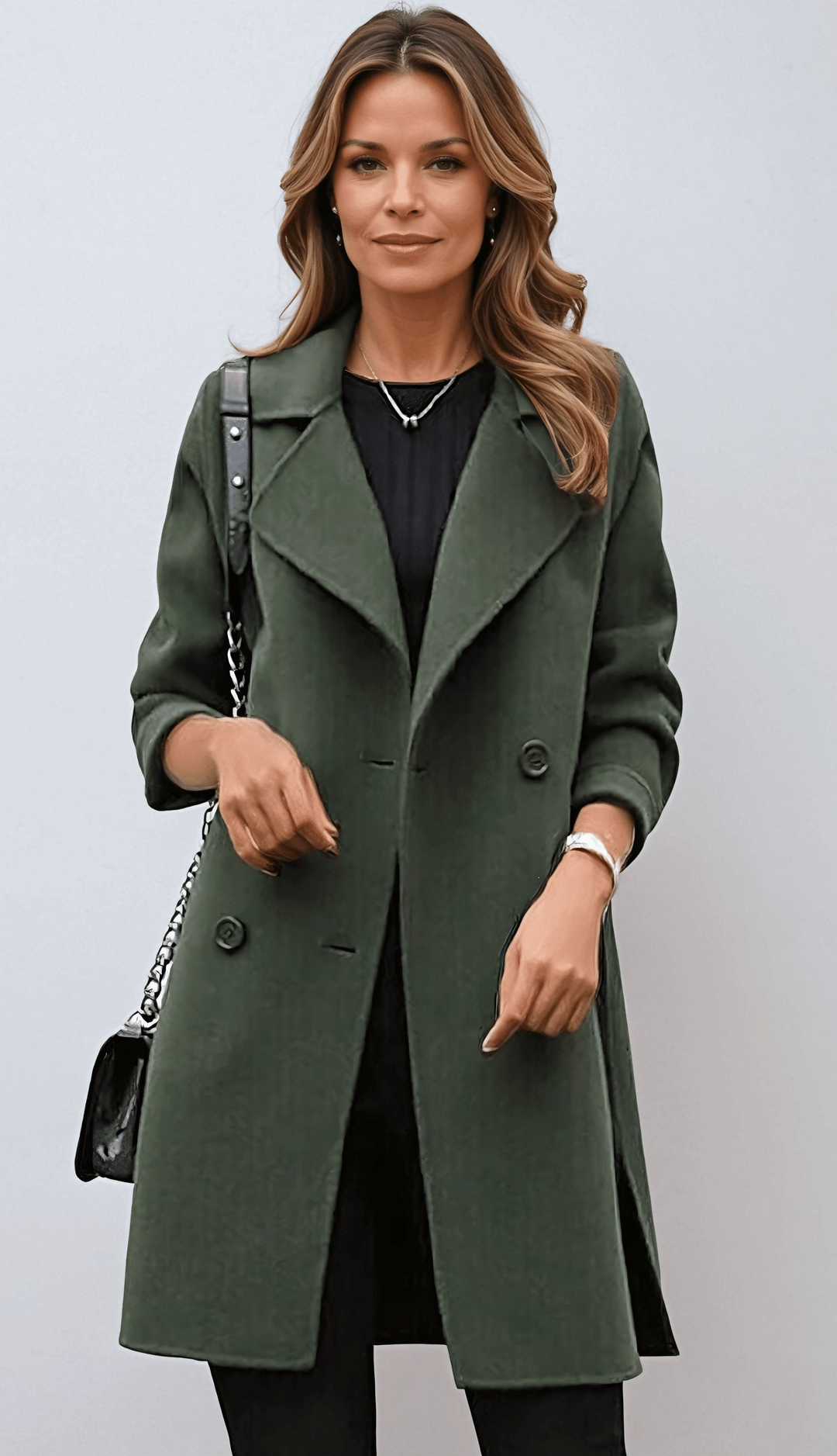 CELINA™ - Long Trench Coat