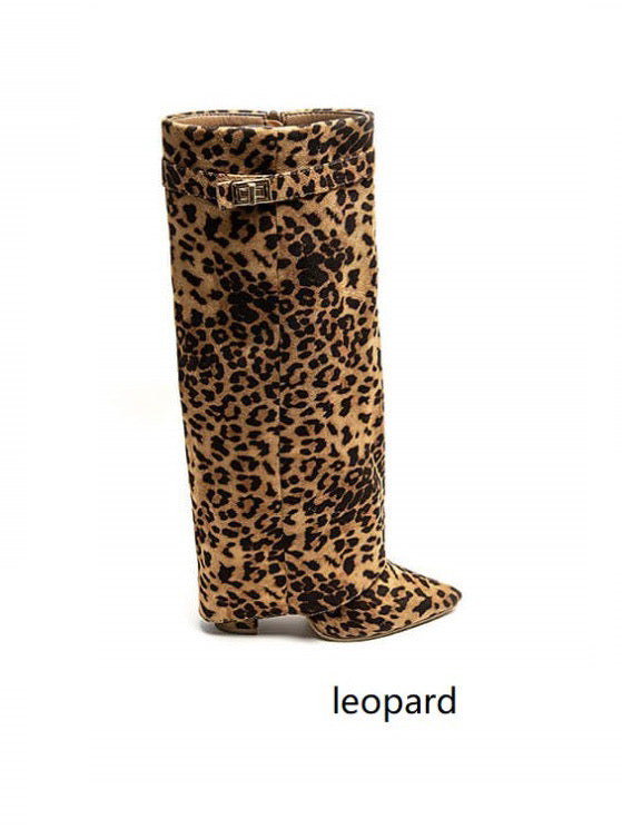 JOLIE™ - Leopard Suede Boots