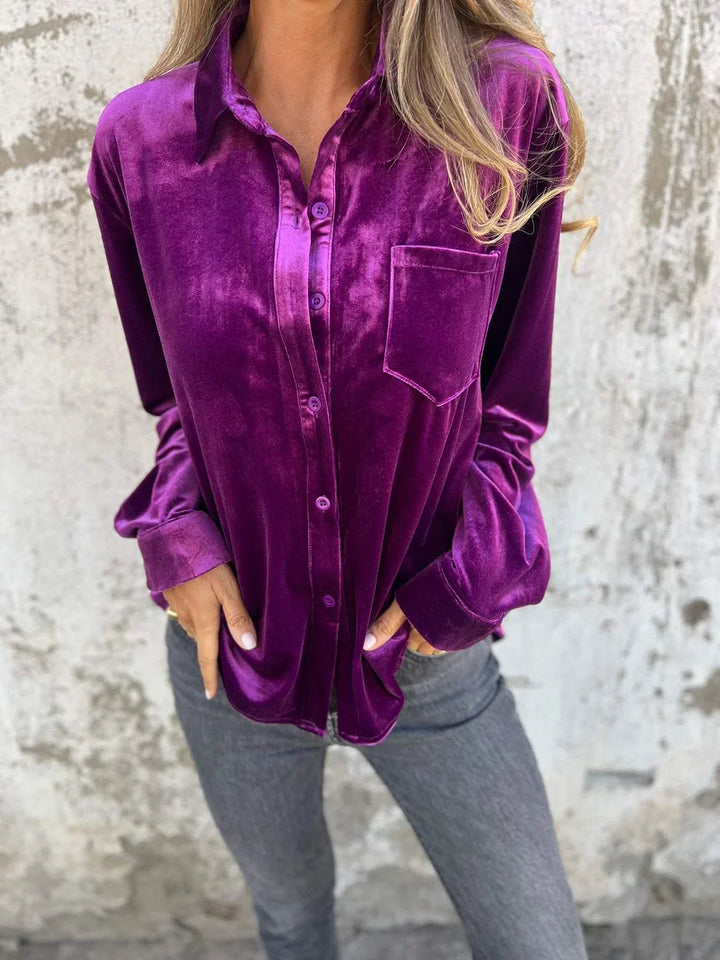 DAHLIA™ - Soft Velvet Shirt