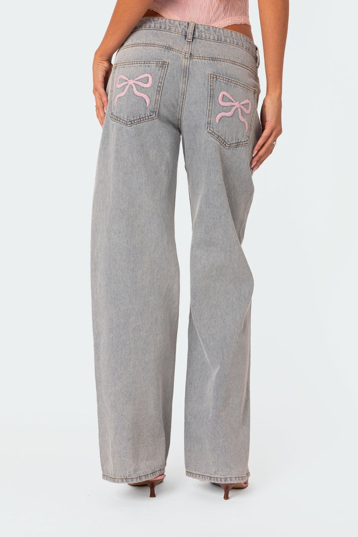 Hope | Cute Bow Jeans