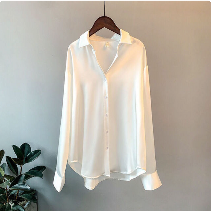 FLORENCE™ | Silky Long-Sleeve Blouse