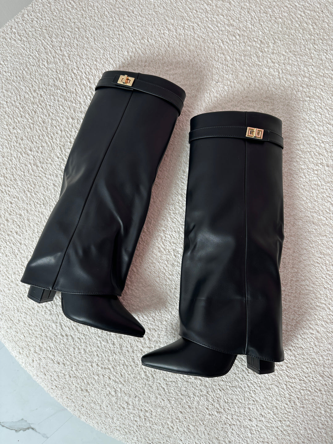 SERENA™ - Black Leather Boots