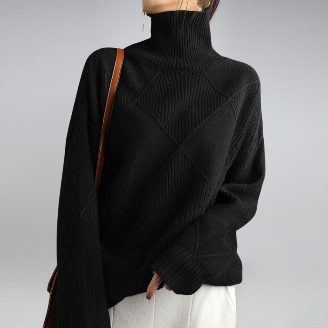 LINLEY™ | Luxe Ribbed Turtleneck Pullover