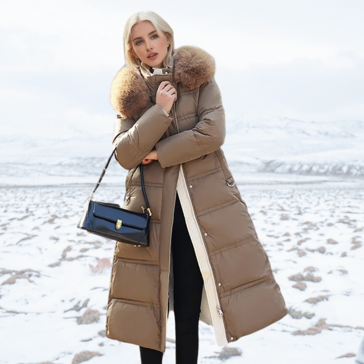 LUCIA™ | Designer Winter Parka with Fur Hood