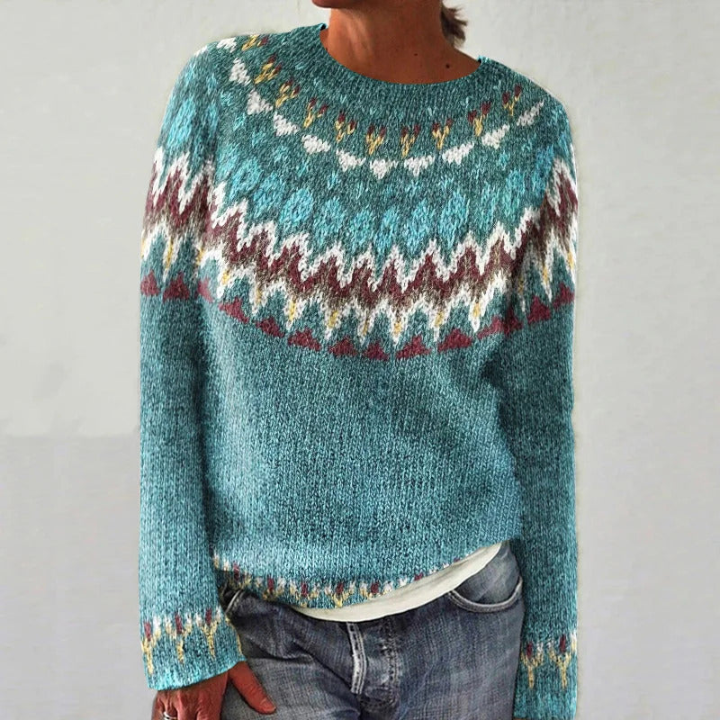 FINLEY™ | Boho Wave Knit sweater