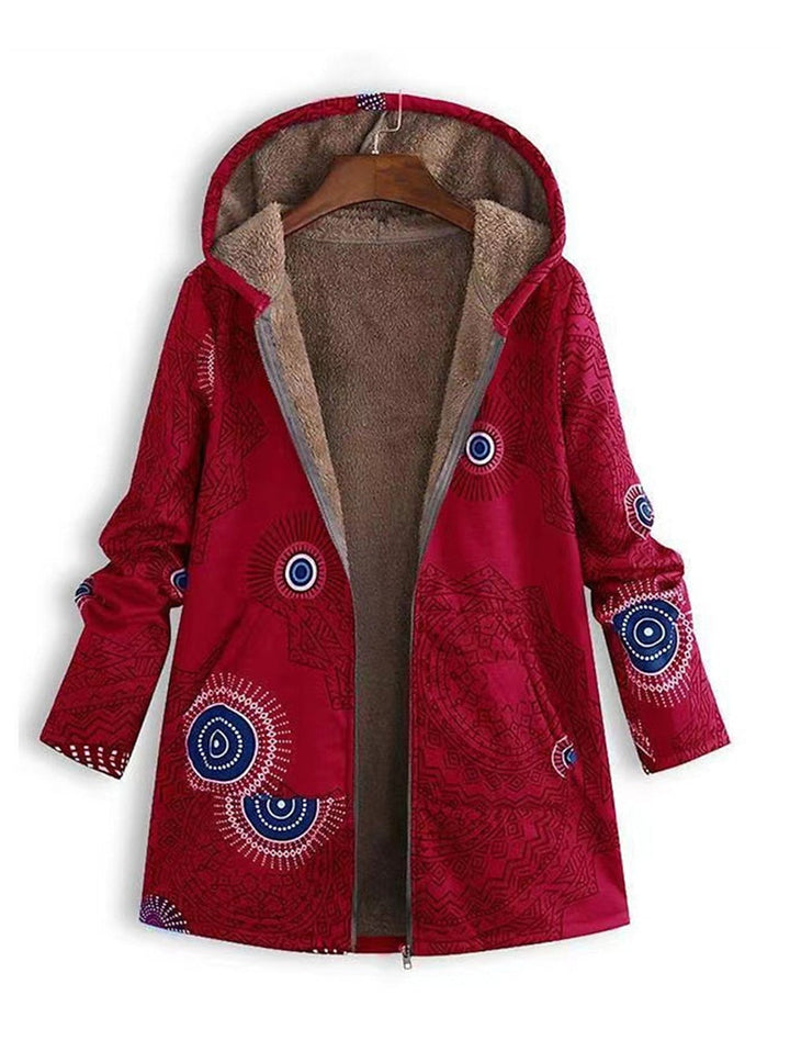 ZAHARA™ | Artistic Fleece-Lined Jacket