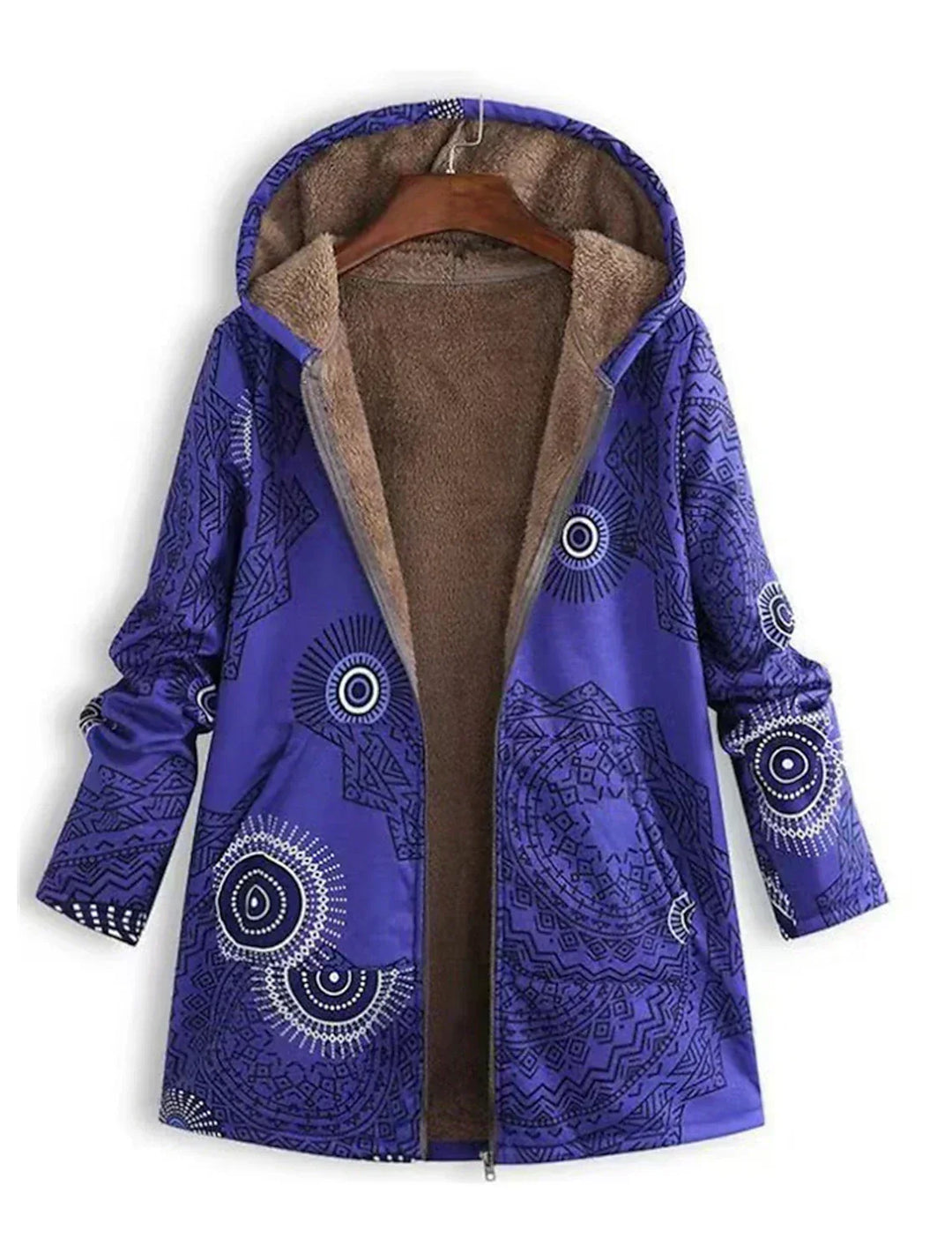 ZAHARA™ | Artistic Fleece-Lined Jacket