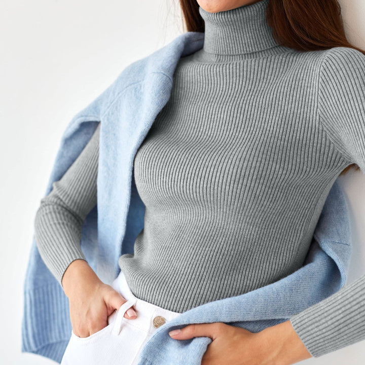 MAEVA™ - Ribbed Turtleneck Sweater