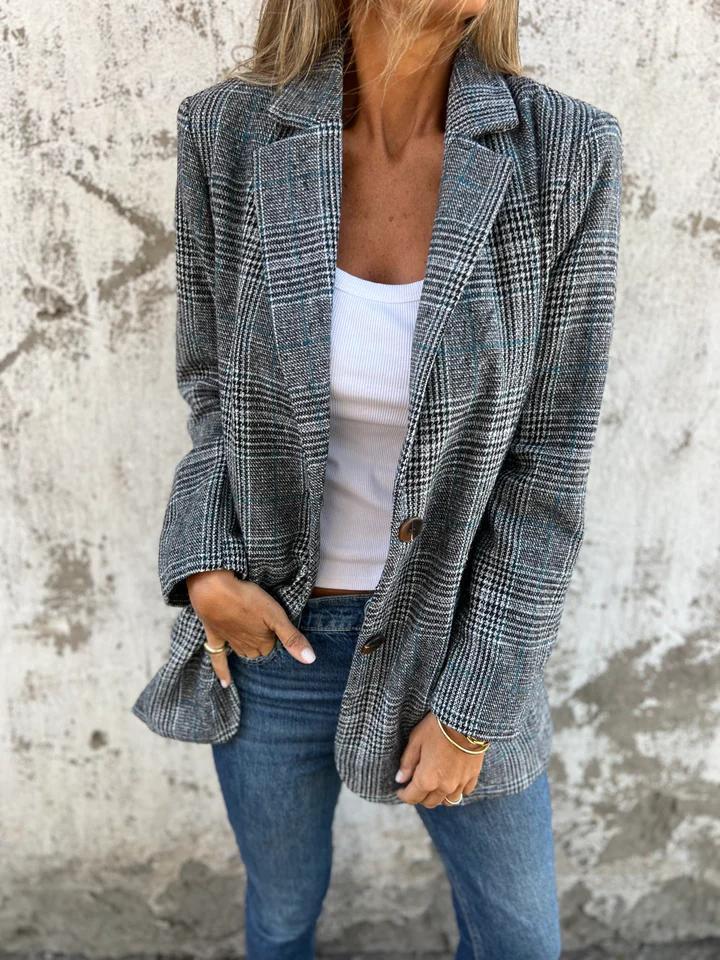 LUCINDA™ - Classic Plaid Blazer