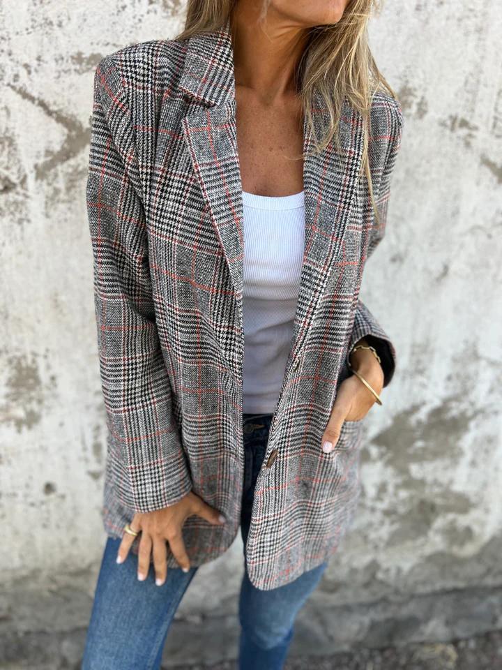 LUCINDA™ - Classic Plaid Blazer