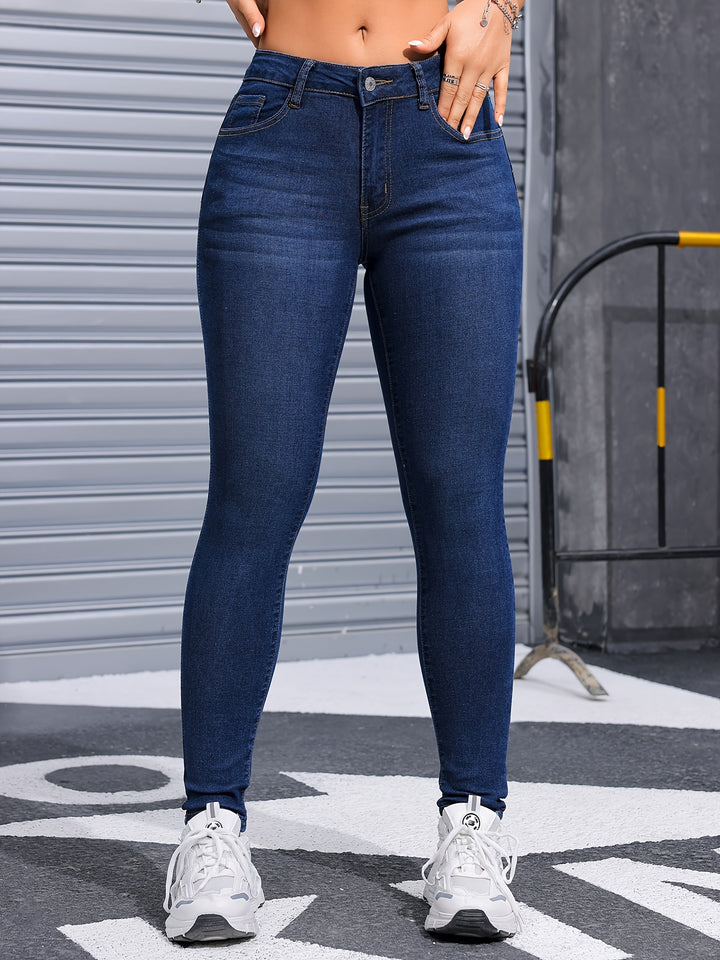 YVONNE™ - Ultra-Stretch Blue Skinny Jeans