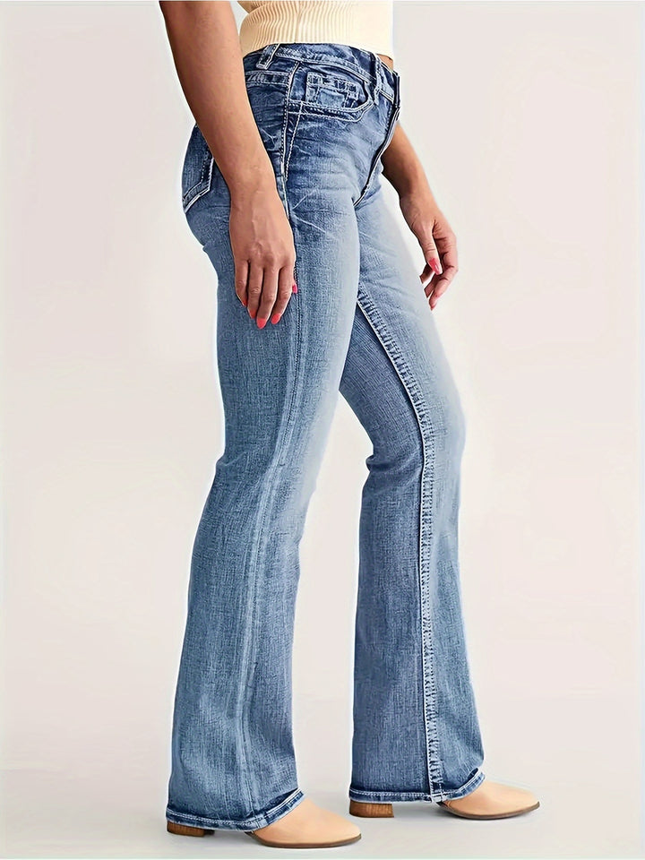 VÉRONIQUE™ - Everyday Mid-Rise Denim Jeans