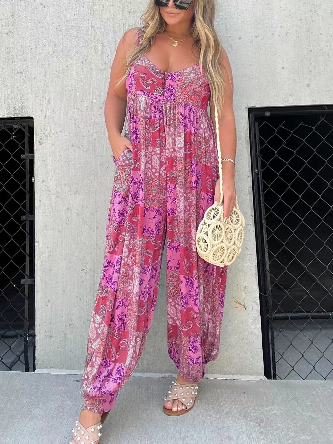 DANICA™ - Boho Balloon Pant Jumpsuit