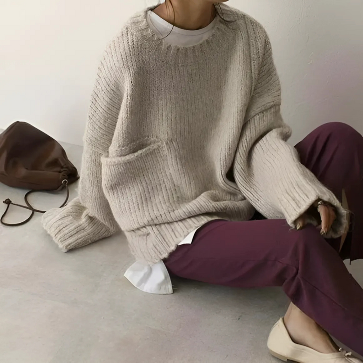 MARLOW™ | Soft Knit Pocket Sweater