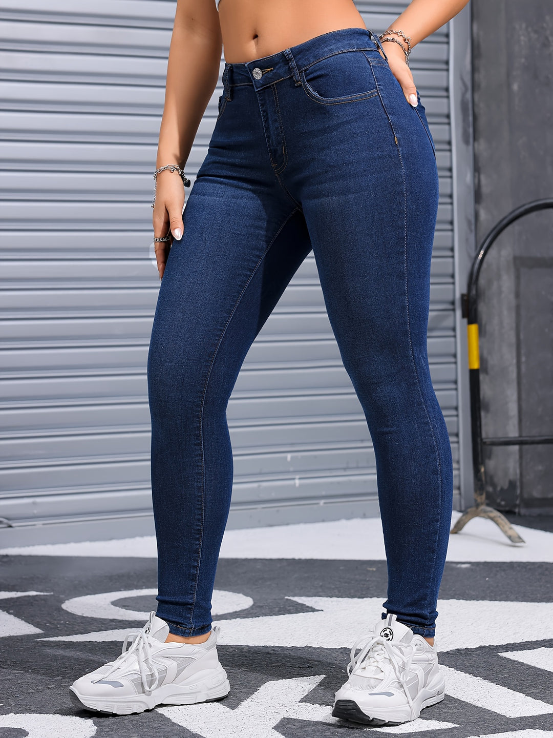 YVONNE™ - Ultra-Stretch Blue Skinny Jeans