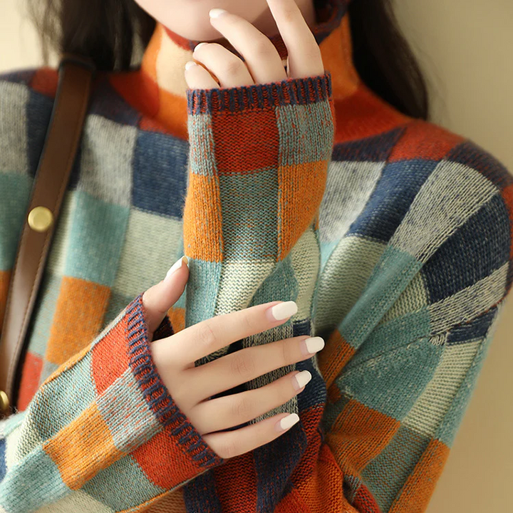 MIA™ - Retro-Inspired Plaid Sweater