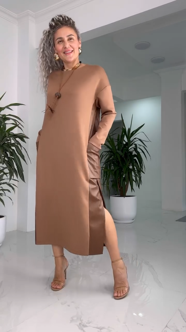 MARILYN™ - Classic Minimalist Midi Dress