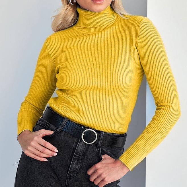 MAEVA™ - Ribbed Turtleneck Sweater