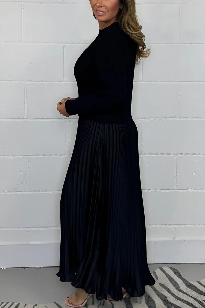 SOPHIA™ - Knit Jumper & Pleated Satin Skirt